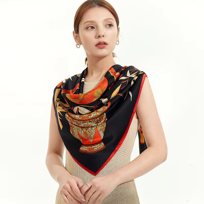 Wholesale Vintage 110*110 cm ，Winter Print product image