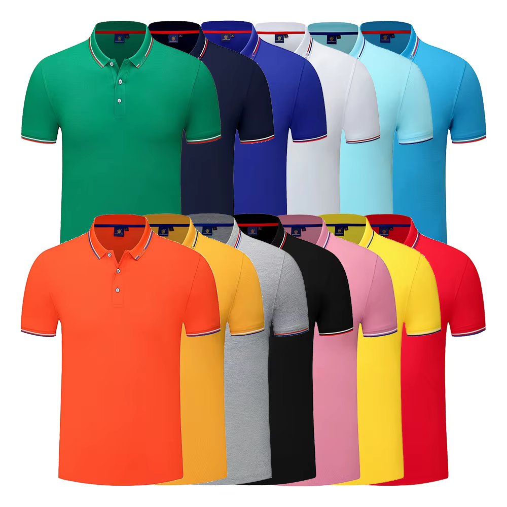Vintage Custom Polo Shirt Wholesale Short-Sleeve 100% Cotton Polo Shirt product image