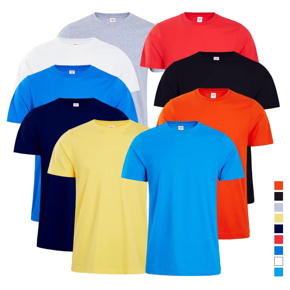 Wholesale Cotton Short-Sleeve Unisex Heat Transfer T-Shirt product image