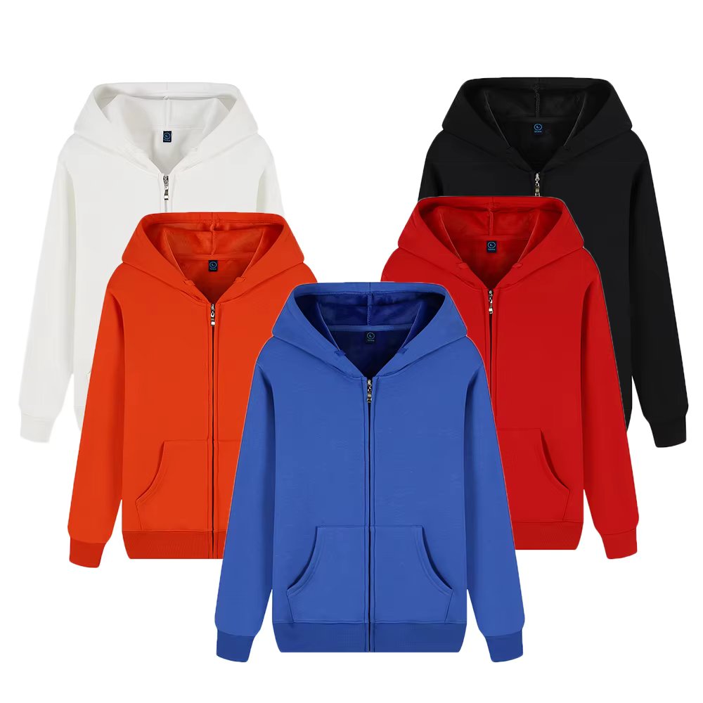 Custom Unisex Hoodie Cotton Jacket， Casual product image