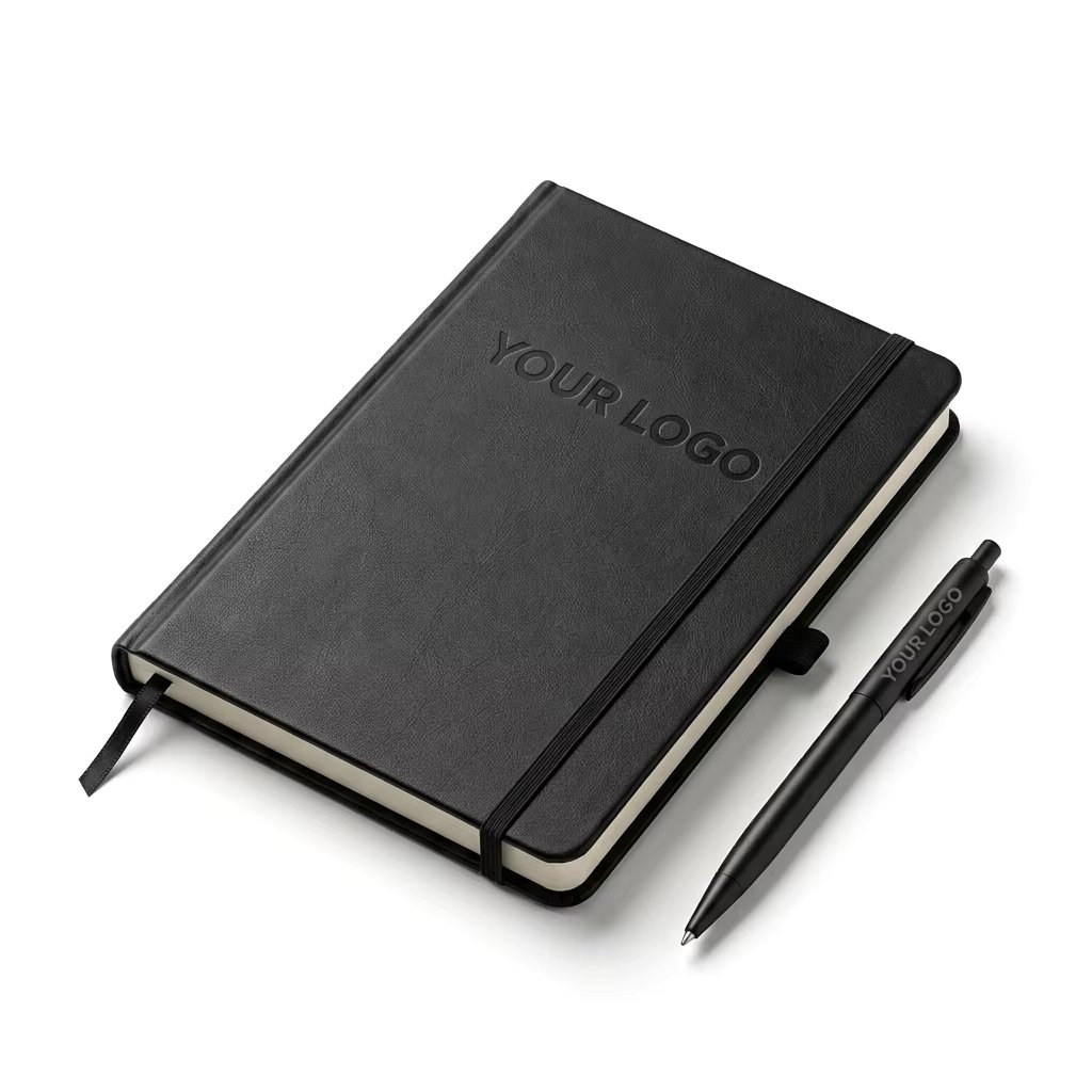 Wholesale Customizable Promotional Buisiness Gift Items Diary A4 A6 PU Leather A5 Hardcover Custom Journal Notebooks with logo product image