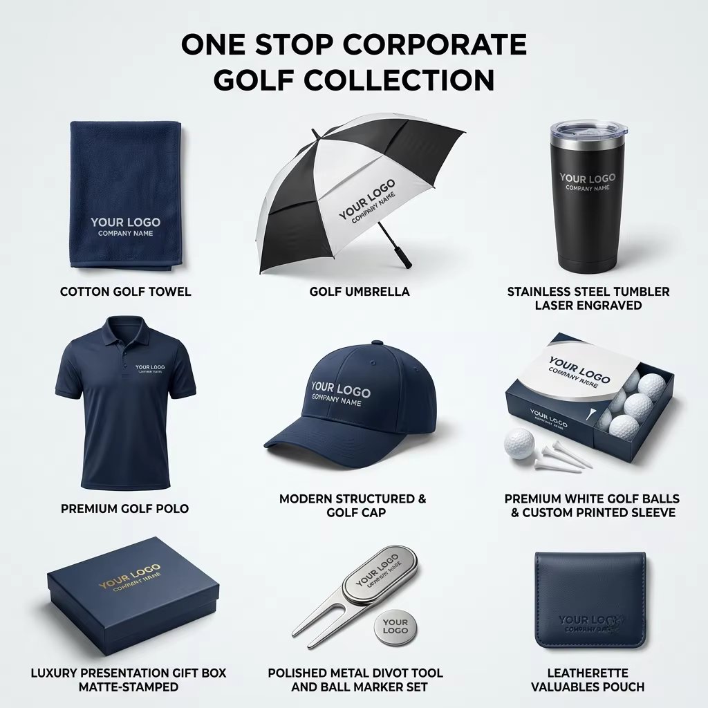 Custom Logo Golf Accessories Products Luxury Corporate Business Gift Set Golf Promotional Items for Golf Clubs product image