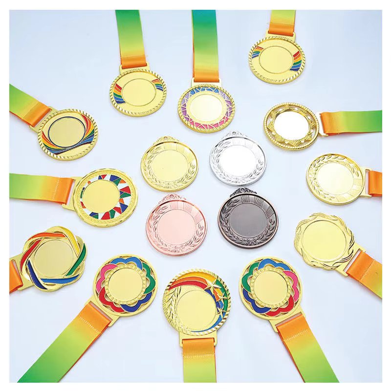 Gymnastics Trophies and Medals Sport Dance Custom Gym Design Winning Ballroom Dance Competition Medals With Ribbon product image