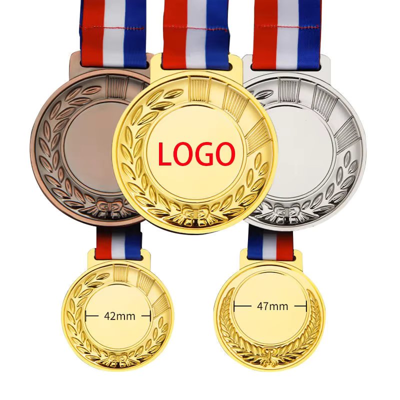 Medal Necklace Custom Crystals Rhinestone Sports Souvenir Zinc Alloy Metal Medal UV Printing America Casting 4 Color product image
