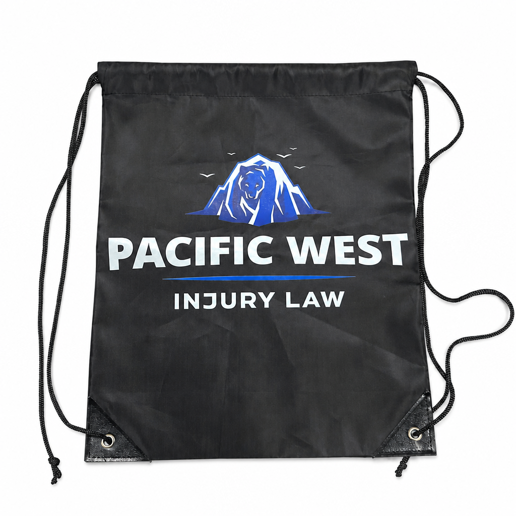 Pacific West branded drawstring backpack
