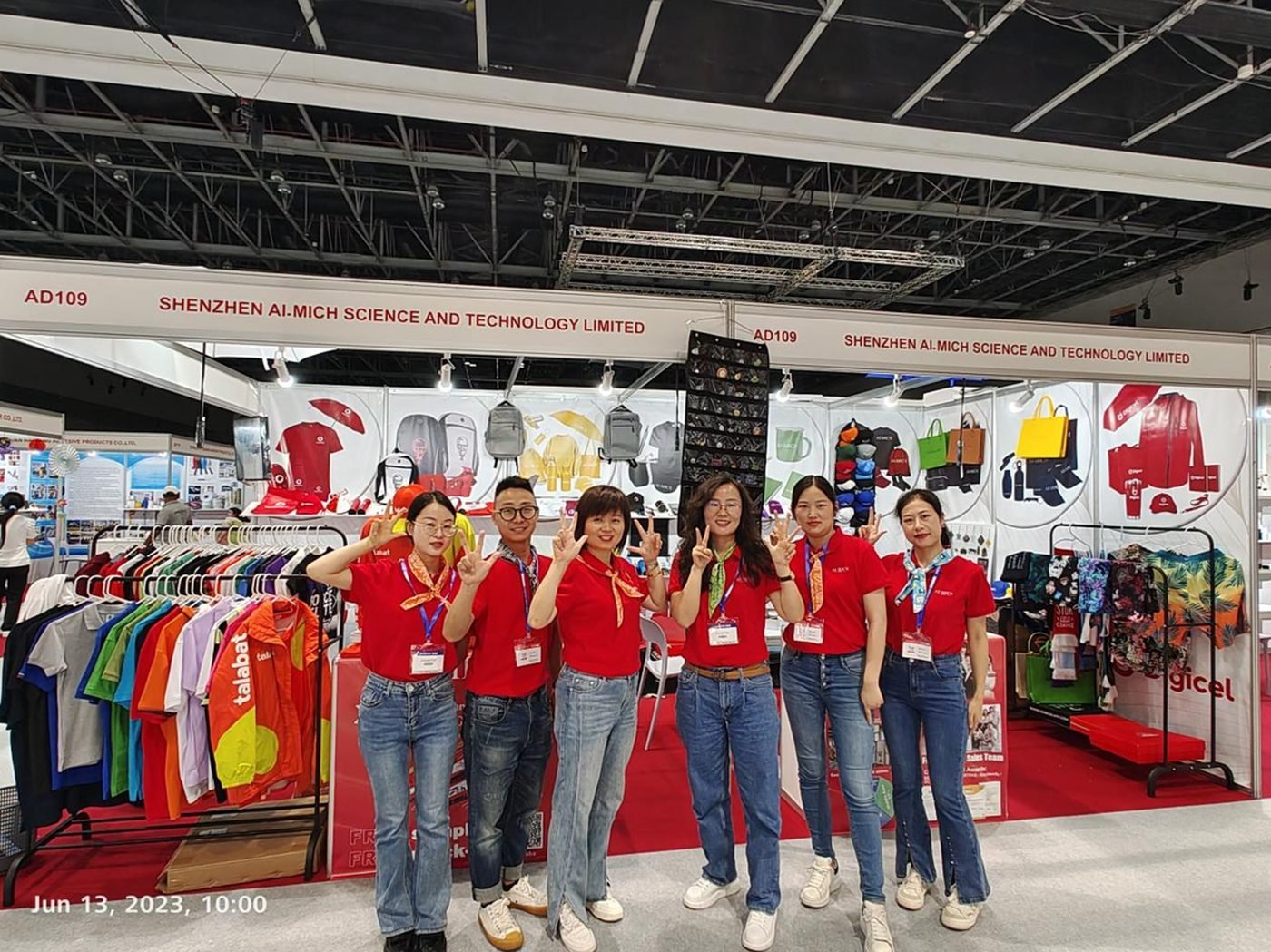 AI-MICH team members at international exhibition