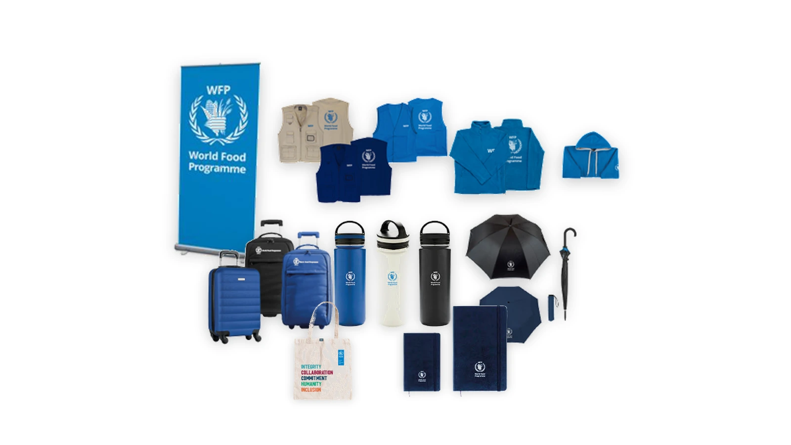 World Food Programme Field and event materials with clear utility